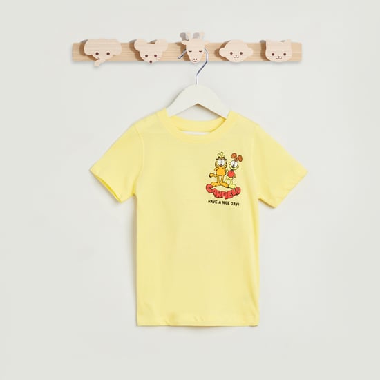 Juniors Garfield Puff Print T-shirt