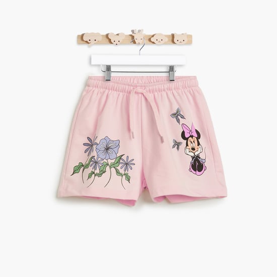 Juniors Minnie Mouse Pigment Print Shorts