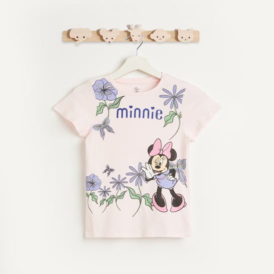 Juniors Minnie Print T-shirt
