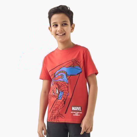 Juniors Marvel Spider-Man Print T-shirt