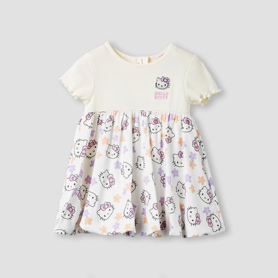 Juniors Hello Kitty Print Dress with Headband