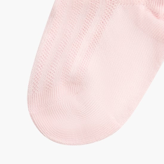 Juniors Knitted Ankle Length Socks with Frill Accent - Set of 7