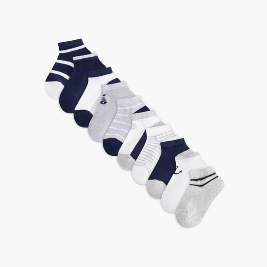 Juniors Assorted Ankle Length Socks - Set of 10