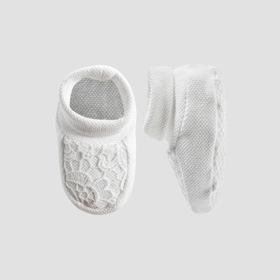 Giggles Lace Textured Booties