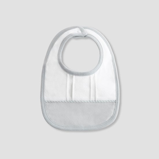 Giggles Panelled Bib with Snap Button Closure