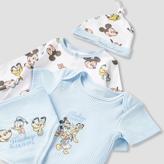 4-Piece Mickey and Friends Print Clothing Gift Set