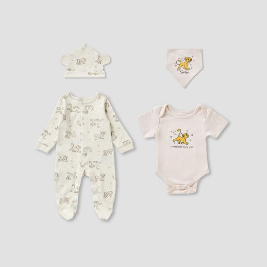 4-Piece Simba Print Clothing Gift Set