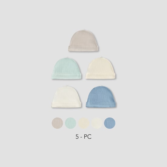 Juniors Ribbed Beanie - Set of 5