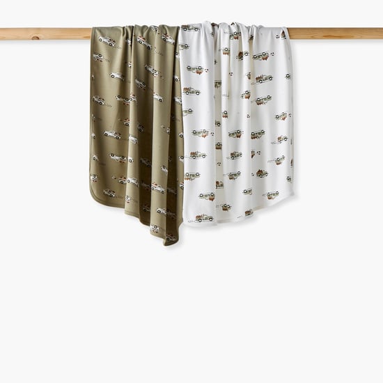 Juniors 2-Piece Printed Receiving Blanket Set