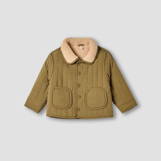Giggles Quilted Jacket with Long Sleeves