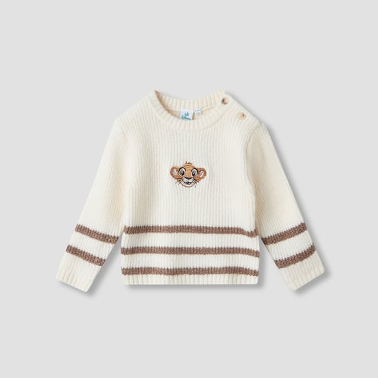 Simba Embroidered Pullover with Long Sleeves