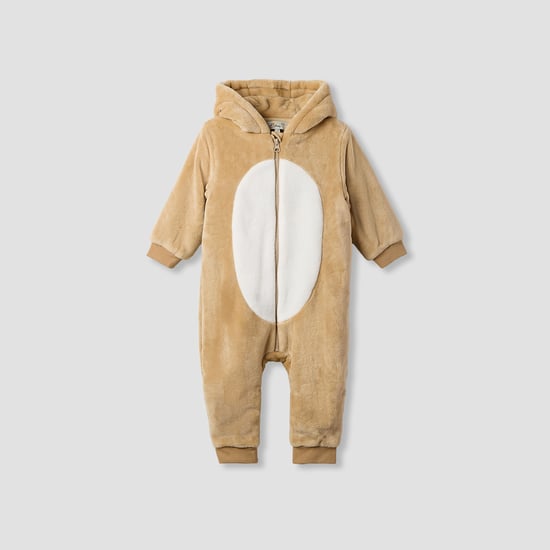 Juniors Hooded Neck Coverall with Zip Closure