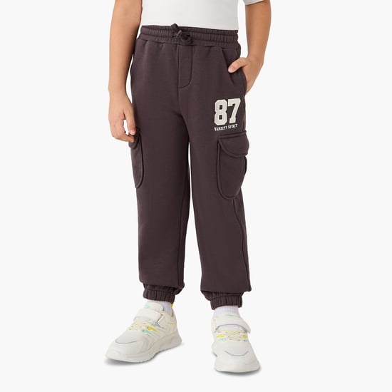 Juniors Printed Cargo Joggers with Pockets