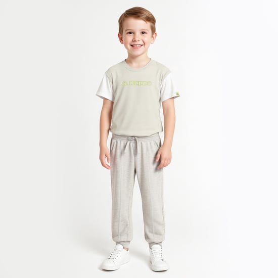 Juniors Solid Joggers with Front Pleat and Pockets