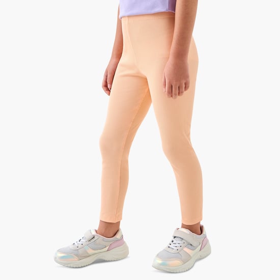 Juniors Ribbed Leggings with Elasticated Waistband