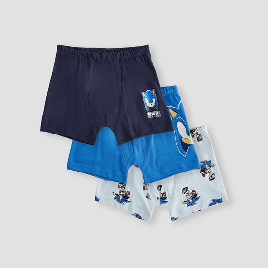 Juniors Sonic the Hedgehog Print Trunks - Set of 3