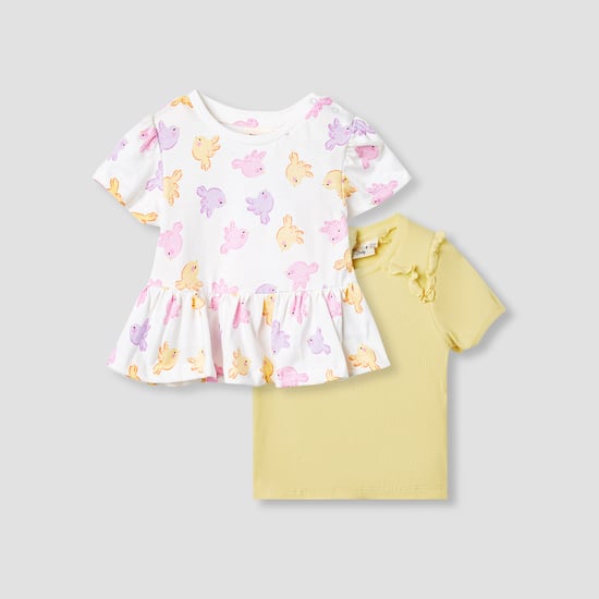 Juniors Bird Print Top - Set of 2