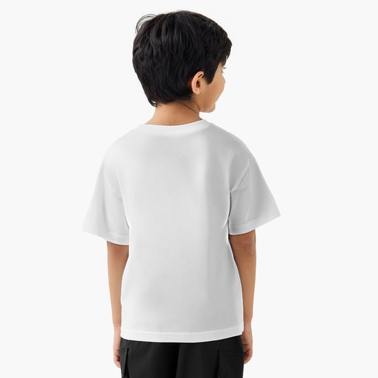 Kappa Logo Print T-shirt with Short Sleeves
