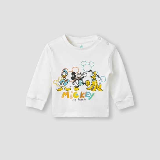 Juniors Mickey and Friends Print T-shirt and Pyjama Set
