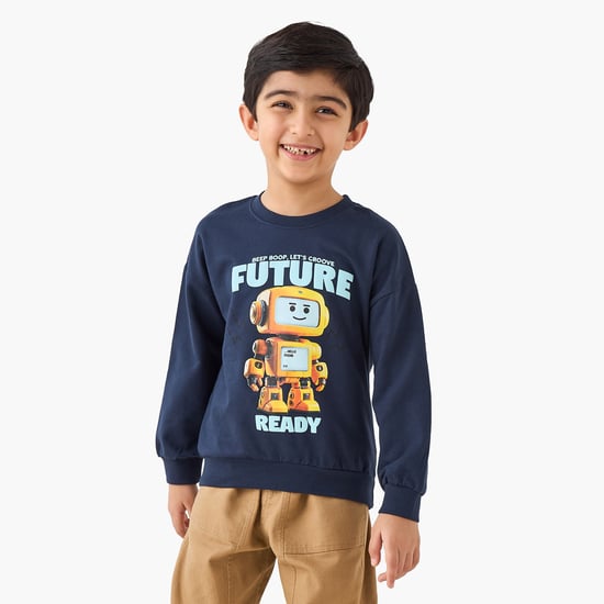 Juniors Graphic Print Sweatshirt