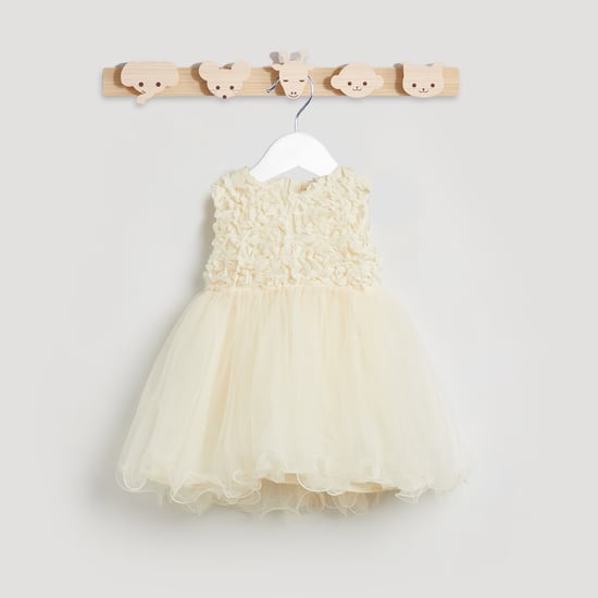 Juniors Applique A-line Sleeveless Dress