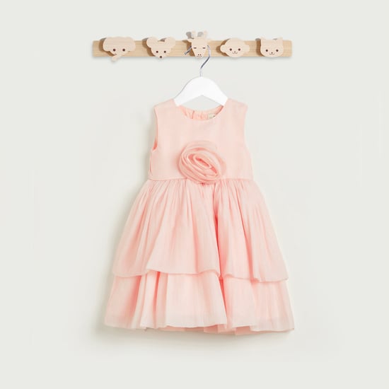 strapless open back dress Shirred Jersey Blush Pink Maxi Dress main image 0