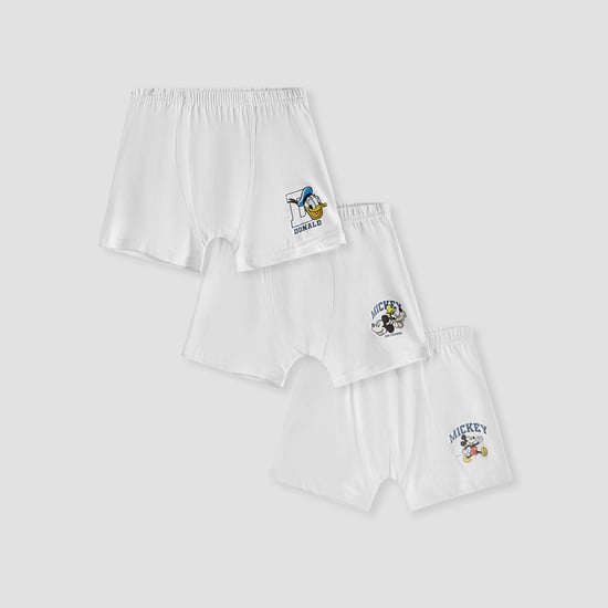 Mickey Mouse Print Trunks - Set of 3