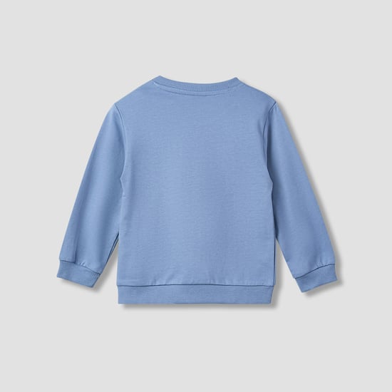 Juniors Lion Print Sweatshirt with Long Sleeves