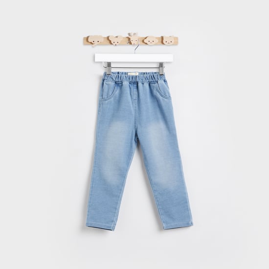 Juniors Washed Elasticated Jeans