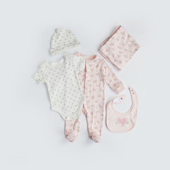 Juniors 5-Piece Floral Printed Clothing Set