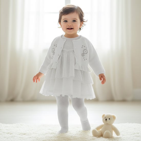 Giggles 3-Piece Floral Embroidered Clothing Gift Set