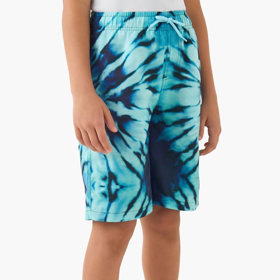 Juniors Tie & Dye Swim Shorts