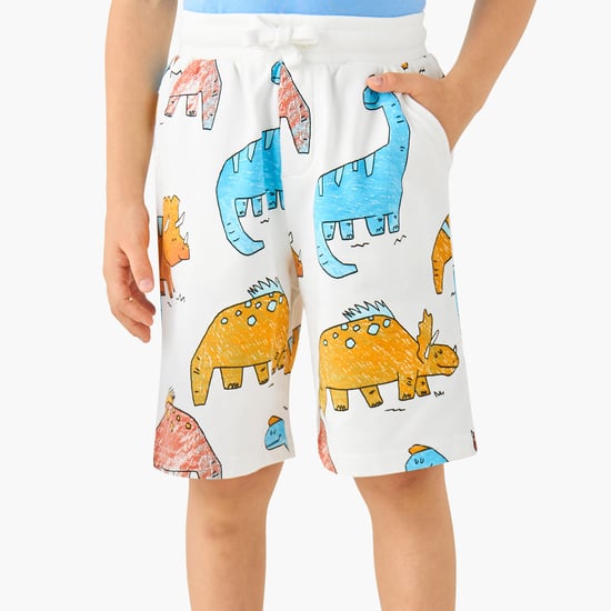 Juniors Dinosaur Print Shorts
