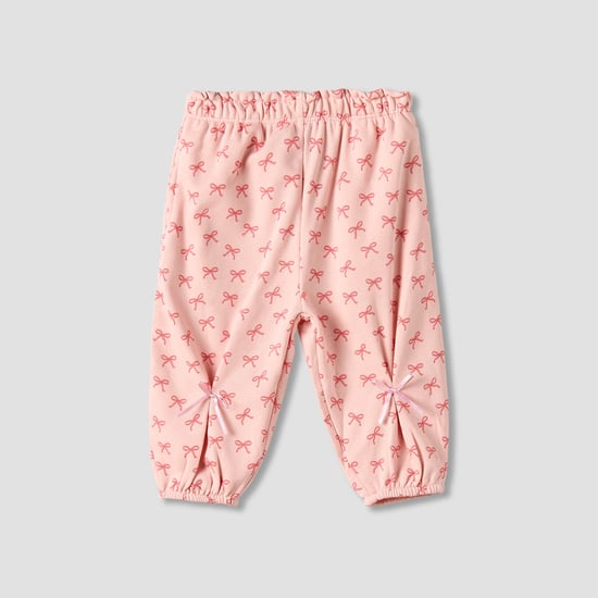 Juniors Bow Print Joggers