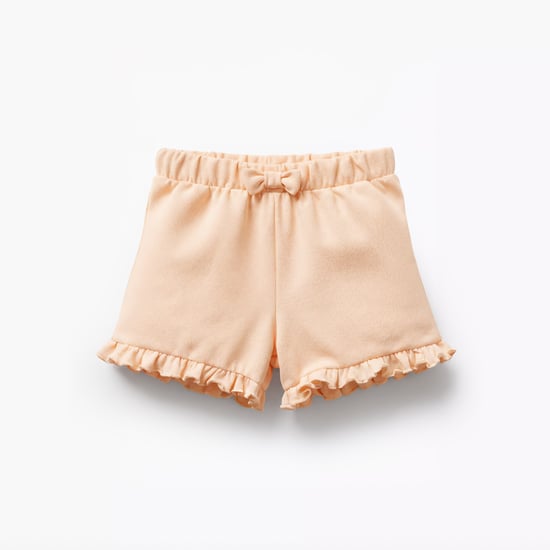 Juniors Elasticated Shorts with Ruffle Hem
