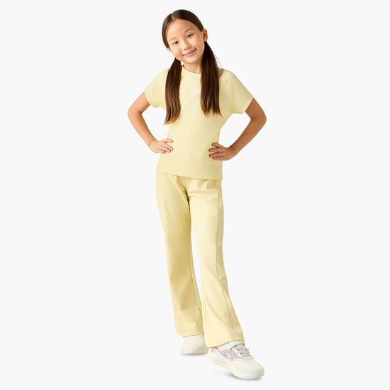 Kappa Ribbed Flared Trousers