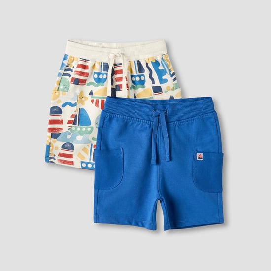 Juniors Assorted Drawstring Waist Shorts - Set of 2