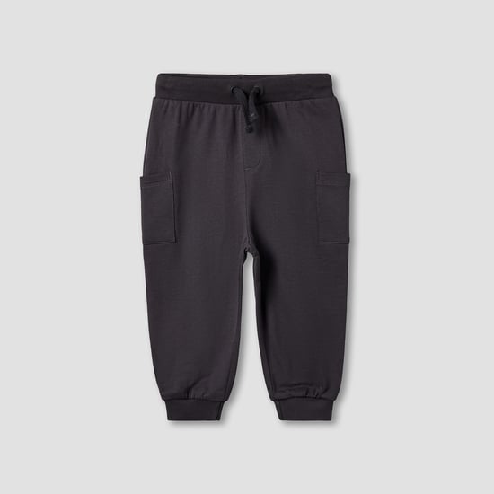 Juniors Solid Joggers with Drawstring Waist