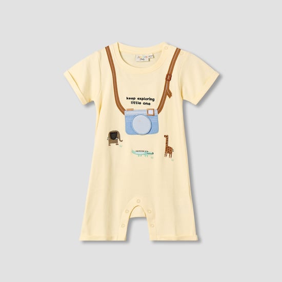Juniors Animal Embroidered Romper