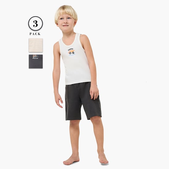 Juniors Assorted Vest - Pack of 3