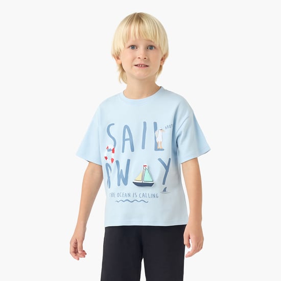 Juniors Nautical Print T-shirt