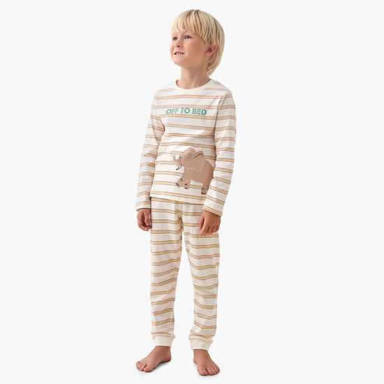 Juniors Elephant Print T-shirt and Pyjama Set