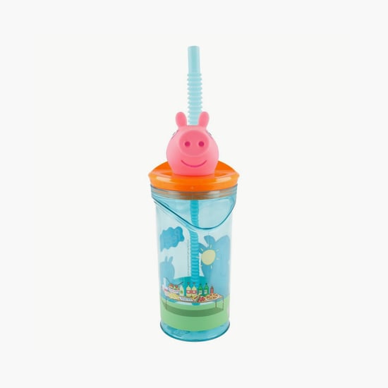 Striders 3D Figurine Peppa Pig Tumbler with Straw - 300 ml