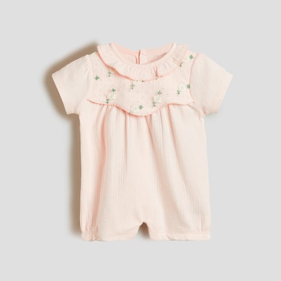 Giggles Floral Lace Romper