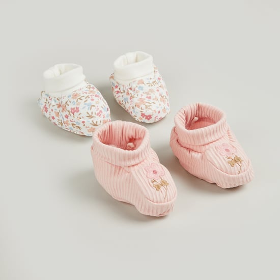 Girls Assorted Booties - Pack of 2