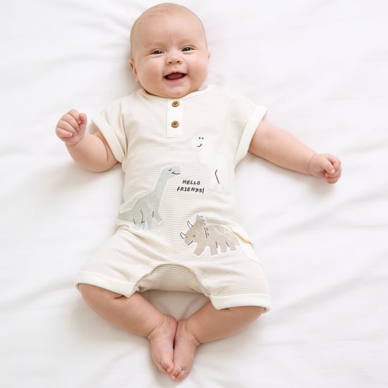 Juniors Dino Applique Rompers