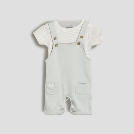 Juniors Dungaree with T-shirt Set