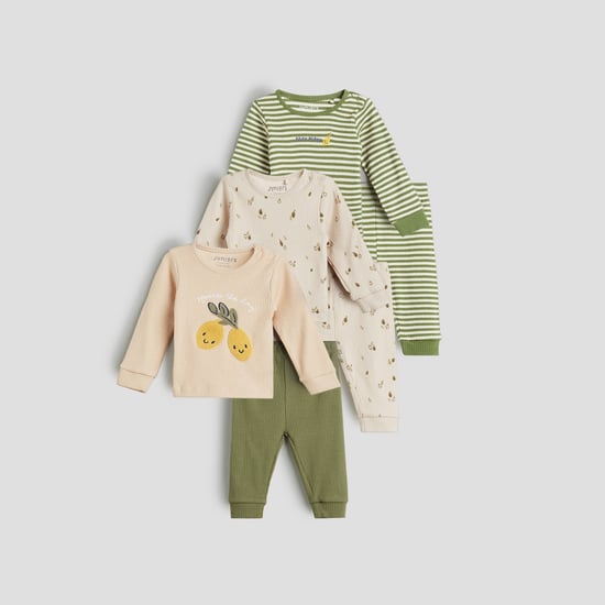 Juniors Assorted T-shirt and Pyjama Set - Pack of 3