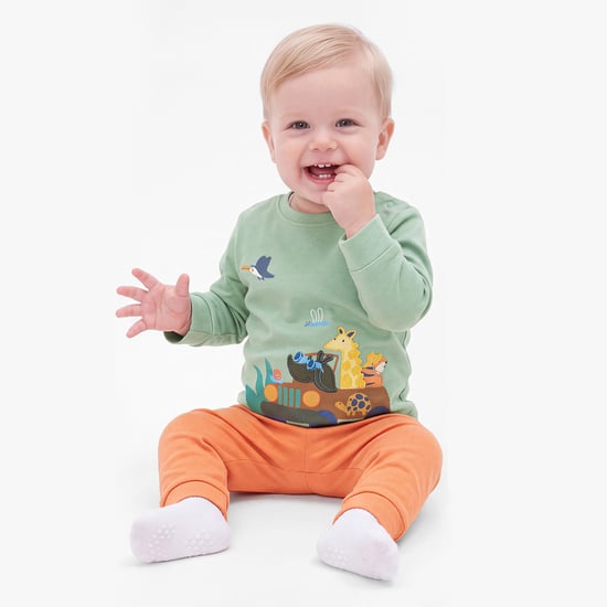 Juniors Safari Applique T-shirt and Pyjama Set