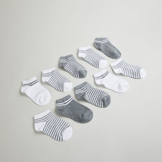 Juniors Assorted Ankle Length Socks - Set of 10